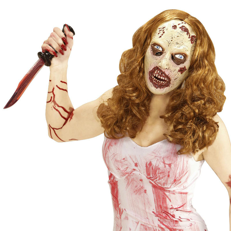 Mascara de Chica Zombi Halloween