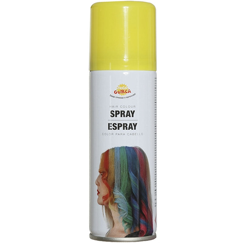 Spray de pelo color amarillo