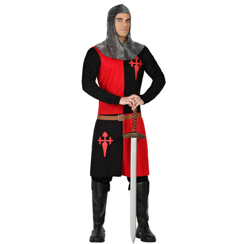 Disfraz de Caballero Medieval rojo negro