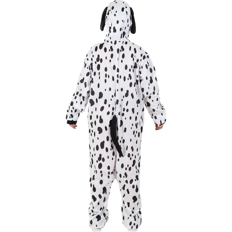 Disfraz de Dálmata onesie adulto unisex Espalda