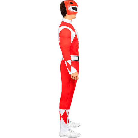 Disfraz de Power Ranger Rojo para hombre Perfil