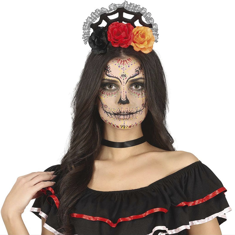 Diadema Catrina con corona