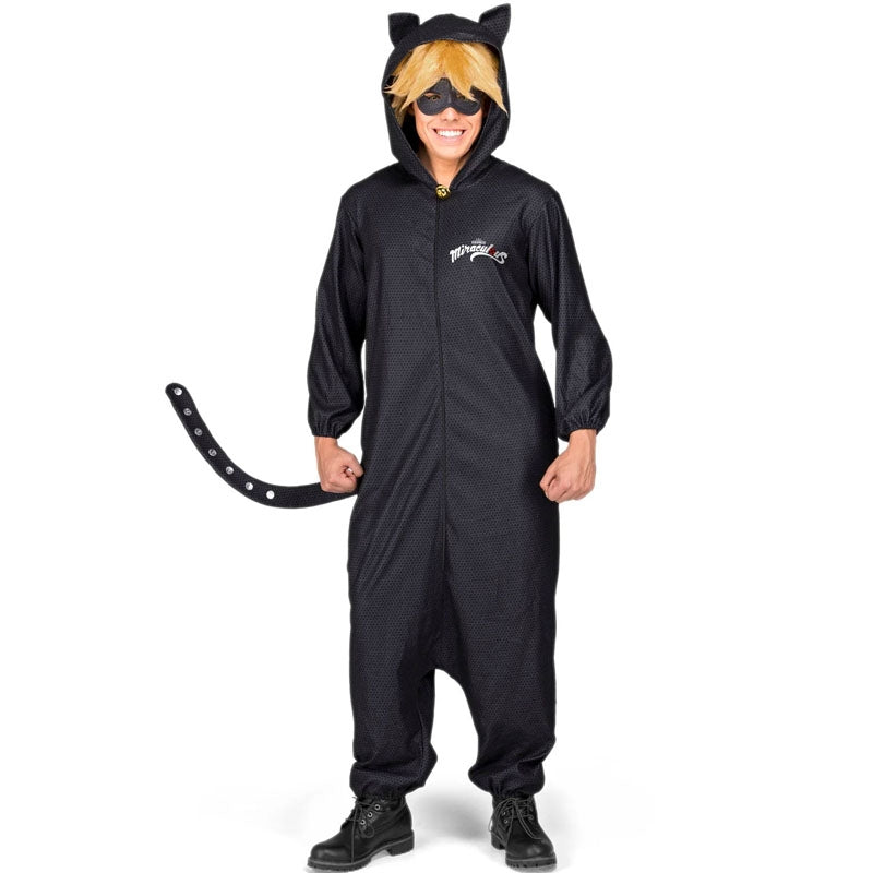 Disfraz de Cat Noir Kigurumi para hombre