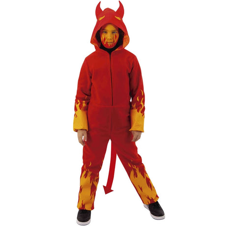 Disfraz de Demonio Kigurumi para niño