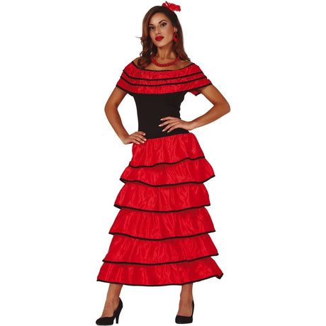 Disfraz de Flamenca Roja para mujer