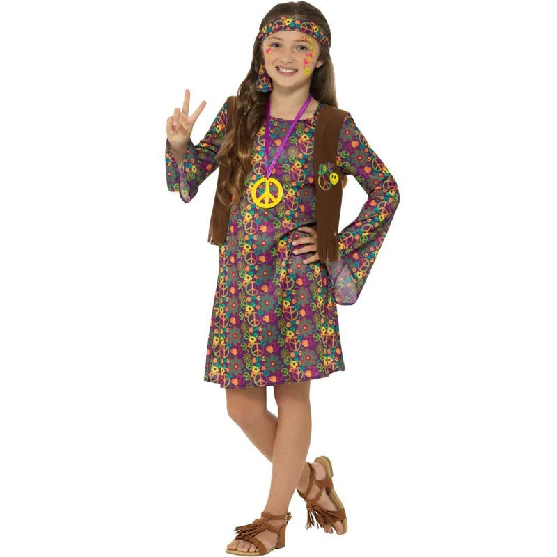 Disfraz de Hippie Folk para niña