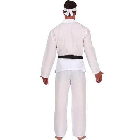 Disfraz de Luchador Karate Ryu para hombre espalda