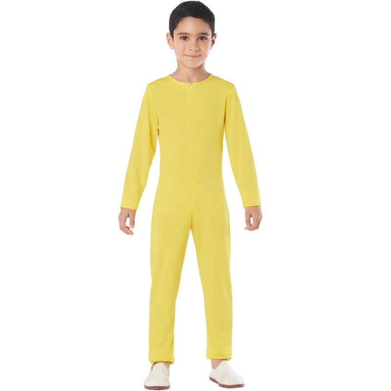 Disfraz de Maillot amarillo spandex para niño