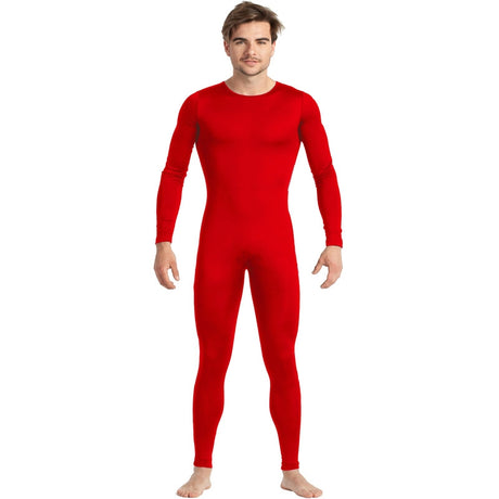 Disfraz de Maillot rojo spandex para hombre