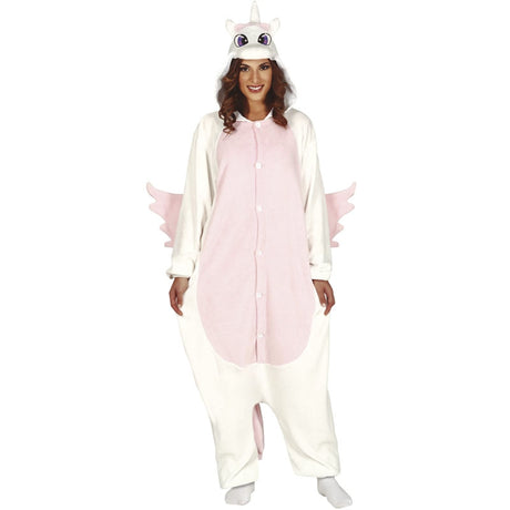 Disfraz de Unicornio Rosa Kigurumi para mujer