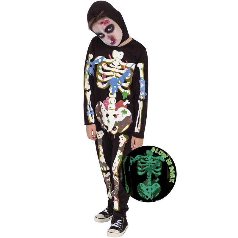 Disfraz de Zombie Skeleton para niño