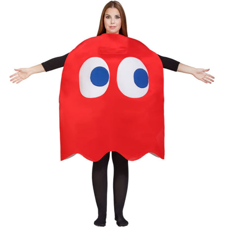 Disfraz de Fantasma Pac-Man Blinky adulto unisex