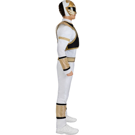 Disfraz de Power Ranger Blanco para hombre Perfil