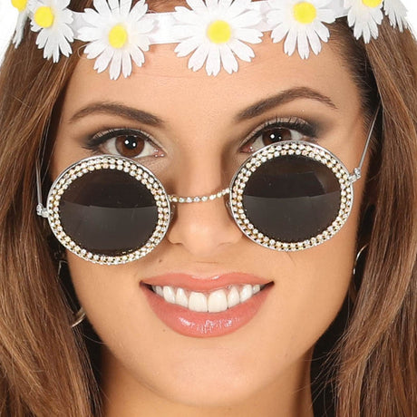 Gafas Hippie con Brillantes