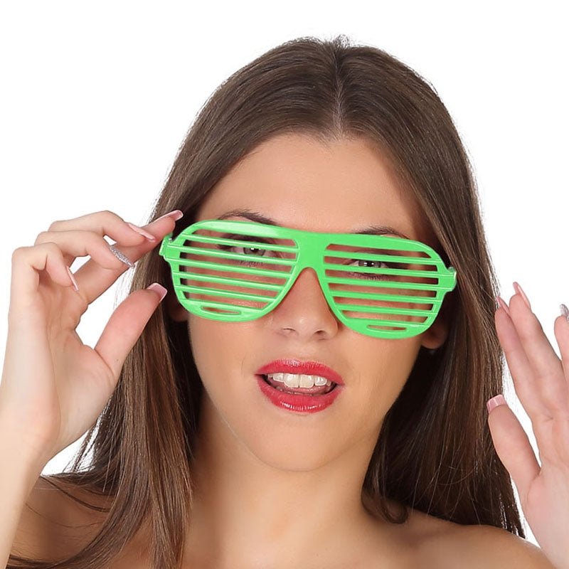 Gafas con rejilla verdes