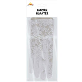 Guantes calados cortos blancos packaging