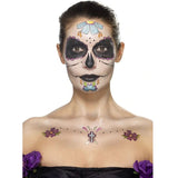 Kit Maquillaje con calcomanías día de los muertos