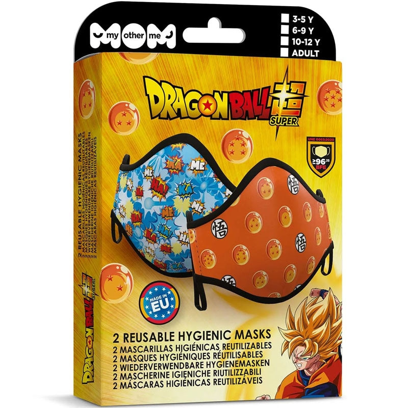 Mascarilla de Dragon Ball para adulto packaging