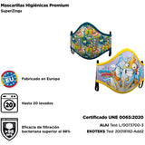 Mascarilla infantil de Kid Kazoom SuperZings certificado