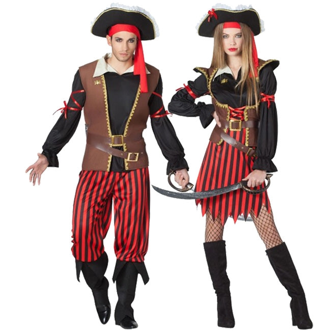 Pareja Capitanes Pirata