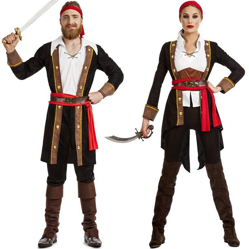 Pareja Piratas Capitán Garfio